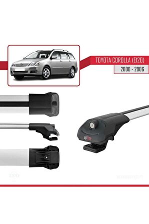 Toyota Corolla (E120) 2000-2006 Arası ile uyumlu ACE-1 Ara Atkı Tavan Barı GRİ