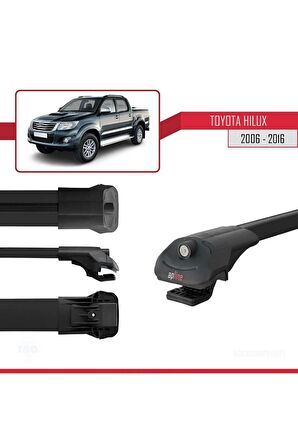 Toyota Hilux 2006-2016 Arası ile uyumlu ACE-1 Ara Atkı Tavan Barı SİYAH