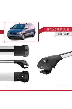 Toyota Sienna (XL10) 1998-2003 Arası ile uyumlu ACE-1 Ara Atkı Tavan Barı GRİ