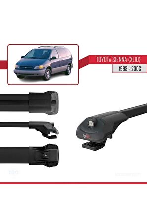 Toyota Sienna (XL10) 1998-2003 Arası ile uyumlu ACE-1 Ara Atkı Tavan Barı SİYAH