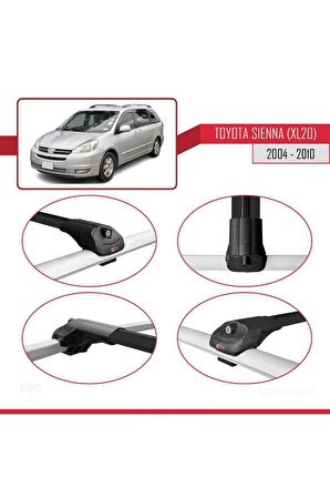 Toyota Sienna (XL20) 2004-2010 Arası ile uyumlu ACE-1 Ara Atkı Tavan Barı SİYAH