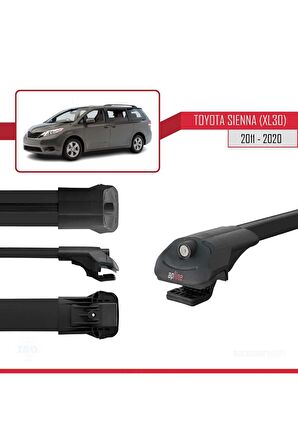 Toyota Sienna (XL30) 2011-2020 Arası ile uyumlu ACE-1 Ara Atkı Tavan Barı SİYAH