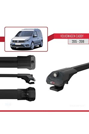 Volkswagen Caddy 2015-2019 Arası ile uyumlu ACE-1 Ara Atkı Tavan Barı SİYAH