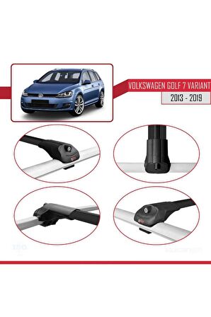 Volkswagen Golf (7) VARIANT 2013-2019 Arası ile uyumlu ACE-1 Ara Atkı Tavan Barı SİYAH