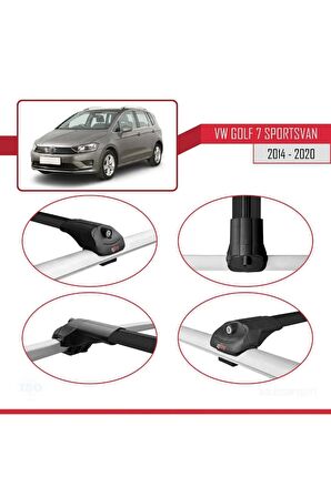 Volkswagen Golf 7 SPORTSVAN 2014-2020 Arası ile uyumlu ACE-1 Ara Atkı Tavan Barı SİYAH