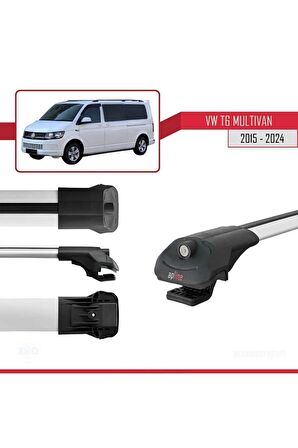 Volkswagen Multivan (T6) 2015 ve Sonrası ile uyumlu ACE-1 Ara Atkı Tavan Barı GRİ