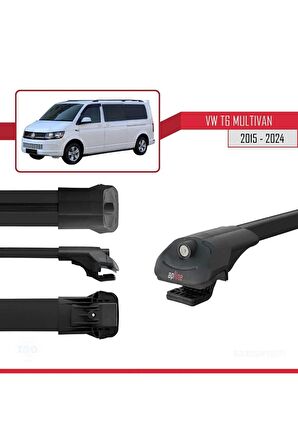 Volkswagen Multivan (T6) 2015 ve Sonrası ile uyumlu ACE-1 Ara Atkı Tavan Barı SİYAH
