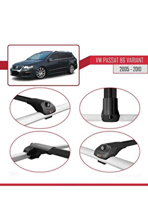 Volkswagen Passat (B6) VARIANT 2005-2010 Arası ile uyumlu ACE-1 Ara Atkı Tavan Barı SİYAH