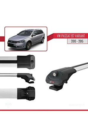 Volkswagen Passat (B7) VARIANT 2010-2015 Arası ile uyumlu ACE-1 Ara Atkı Tavan Barı GRİ