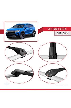 Volkswagen Taos 2021 ve Sonrası ile uyumlu ACE-1 Ara Atkı Tavan Barı SİYAH