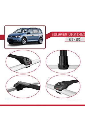 Volkswagen Touran 2010-2015 Arası ile uyumlu ACE-1 Ara Atkı Tavan Barı SİYAH