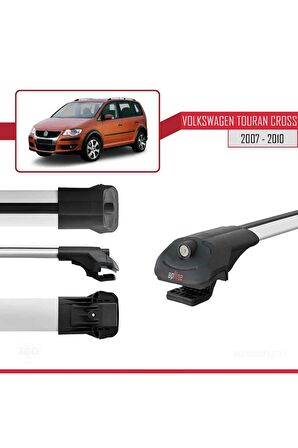 Volkswagen Touran CROSS 2007-2010 Arası ile uyumlu ACE-1 Ara Atkı Tavan Barı GRİ
