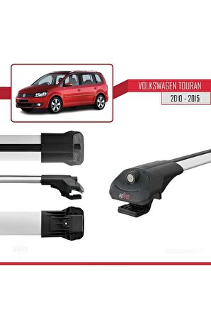Volkswagen Touran CROSS 2010-2015 Arası ile uyumlu ACE-1 Ara Atkı Tavan Barı GRİ