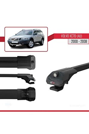 Volvo XC70 (AU) 2000-2008 Arası ile uyumlu ACE-1 Ara Atkı Tavan Barı SİYAH