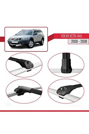 Volvo XC70 (AU) 2000-2008 Arası ile uyumlu ACE-1 Ara Atkı Tavan Barı SİYAH