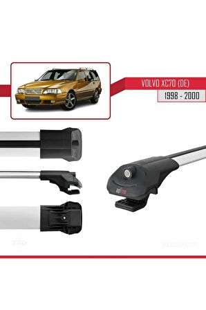 Volvo XC70 (DE) 1998-2000 Arası ile uyumlu ACE-1 Ara Atkı Tavan Barı GRİ