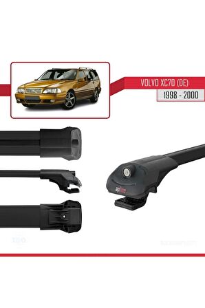 Volvo XC70 (DE) 1998-2000 Arası ile uyumlu ACE-1 Ara Atkı Tavan Barı SİYAH