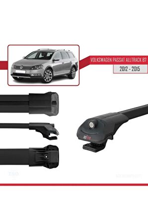 VW Passat Alltrack B7 2012-2015 Arası ile uyumlu ACE-1 Ara Atkı Tavan Barı SİYAH