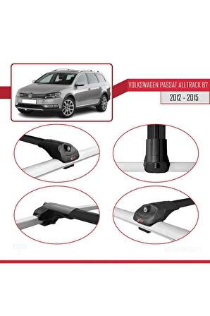 VW Passat Alltrack B7 2012-2015 Arası ile uyumlu ACE-1 Ara Atkı Tavan Barı SİYAH