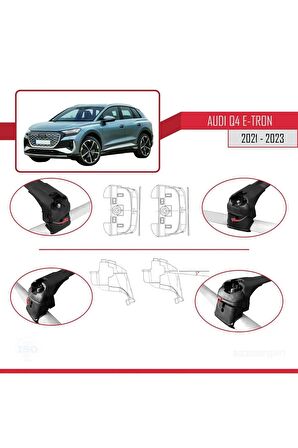 Audi Q4 E-TRON 2021 ve Sonrası ACE-2 Ara Atkı Tavan Barı SİYAH