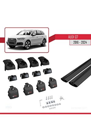 Audi Q7 2016 ve Sonrası ile uyumlu ACE-2 Ara Atkı Tavan Barı SİYAH