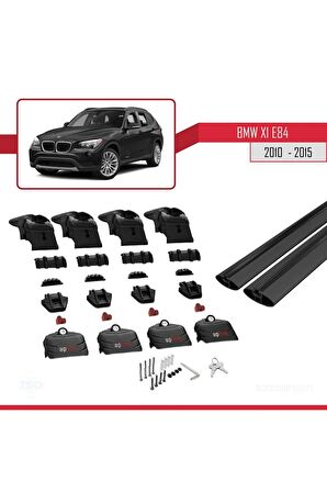 BMW X1 (E84) 2010-2015 Arası ile uyumlu ACE-2 Ara Atkı Tavan Barı SİYAH