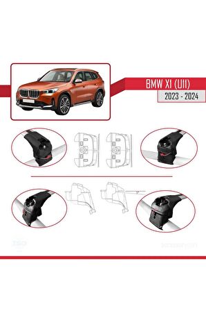 BMW X1 (U11) 2023 ve Sonrası ile uyumlu ACE-2 Ara Atkı Tavan Barı GRİ