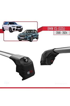 BMW X5 (G05) 2019 ve Sonrası ile Uyumlu ACE-2 Ara Atkı Tavan Barı GRİ