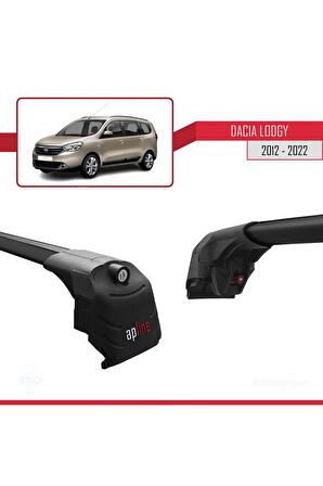 Dacia Lodgy 2012-2022 Arası ile uyumlu ACE-2 Ara Atkı Tavan Barı SİYAH