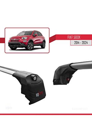 Fiat 500X 2014 ve Sonrası ile uyumlu ACE-2 Ara Atkı Tavan Barı GRİ
