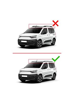 Fiat Doblo 2023 ve Sonrası ile uyumlu ACE-2 Ara Atkı Tavan Barı GRİ
