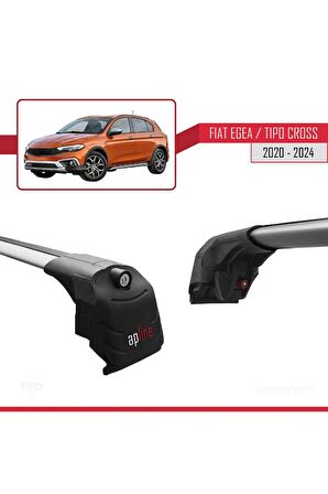 Fiat EGEA CROSS 2020 2021 2022 2023 2024 ACE-2 UYUMLU  Ara Atkı Tavan Barı GRİ