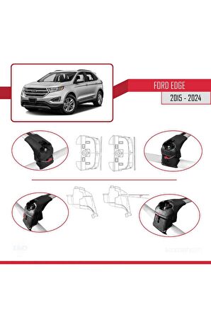 Ford Edge 2015 ve Sonrası ile uyumlu ACE-2 Ara Atkı Tavan Barı GRİ