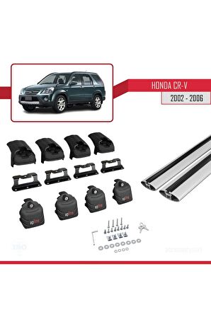 Honda CR-V 2002-2006 Arası ile uyumlu ACE-2 Ara Atkı Tavan Barı GRİ