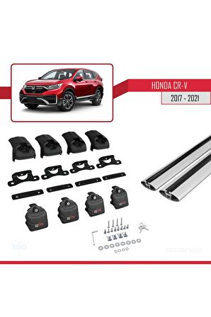 Honda CR-V 2017-2021 Arası ile uyumlu ACE-2 Ara Atkı Tavan Barı GRİ