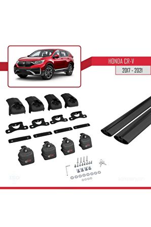 Honda CR-V 2017-2021 Arası ile uyumlu ACE-2 Ara Atkı Tavan Barı SİYAH