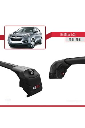 Hyundai ix35 2010-2016 Arası ile uyumlu ACE-2 Ara Atkı Tavan Barı SİYAH