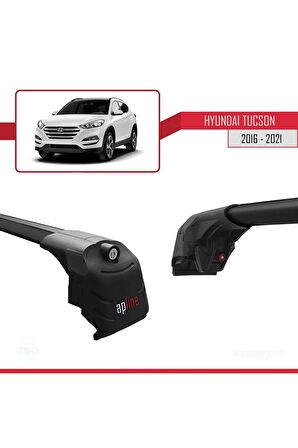 Hyundai Tucson 2016-2021 Arası ile uyumlu ACE-2 Ara Atkı Tavan Barı SİYAH