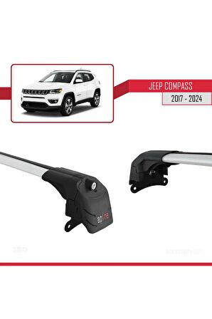 Jeep Compass 2017 ve Sonrası ile uyumlu ACE-2 Ara Atkı Tavan Barı GRİ