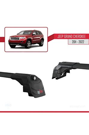 Jeep Grand Cherokee  2011-2021 Arası ile uyumlu ACE-2 Ara Atkı Tavan Barı SİYAH