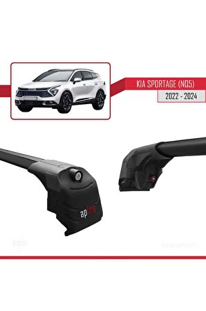 Kia SPORTAGE 2022 2023 2024 (SUNROOFSUZ) ile uyumlu ACE-2 Ara Atkı Tavan Barı SİYAH