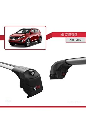 Kia Sportage (SL) 2011-2016 Arası Ile Uyumlu Ace-2 Ara Atkı Tavan Barı Gri