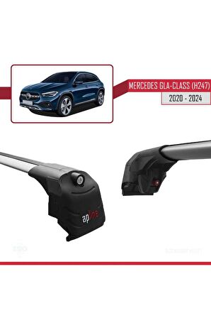 Mercedes Gla-Class (H247) 2020 ve Sonrası ile uyumlu ACE-2 Ara Atkı Tavan Barı GRİ