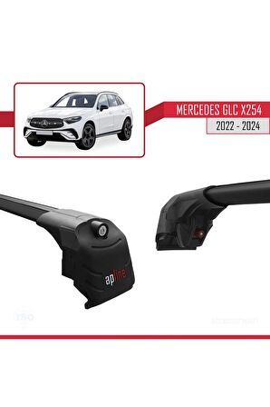 Mercedes GLC (X254) 2022 ve Sonrası ile uyumlu ACE-2 Ara Atkı Tavan Barı SİYAH