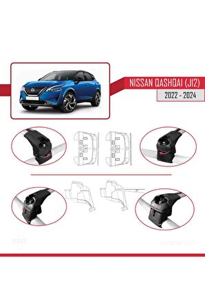 Nissan Qashqai 2022 2023 2024 ACE-2 Ara Atkı Tavan Barı GRİ