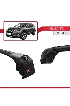Nissan X-Trail 2014-2021 Arası ile uyumlu ACE-2 Ara Atkı Tavan Barı SİYAH