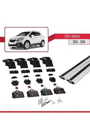 Opel Mokka 2013-2019 Arası ile uyumlu ACE-2 Ara Atkı Tavan Barı GRİ