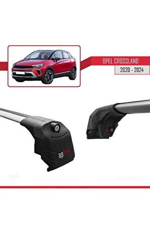 Opel CROSSLAND 2020 ve Sonrası ile uyumlu ACE-2 Ara Atkı Tavan Barı GRİ