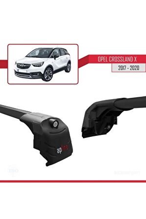 Opel CROSSLAND X 2017-2020 Arası ile uyumlu ACE-2 Ara Atkı Tavan Barı SİYAH