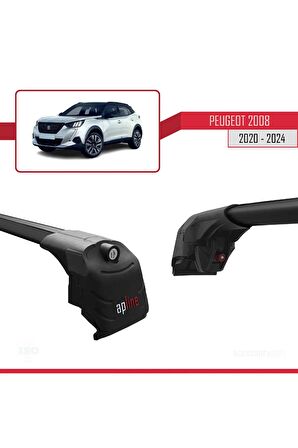 Peugeot 2008 2020 ve Sonrası ile uyumlu ACE-2 Ara Atkı Tavan Barı SİYAH